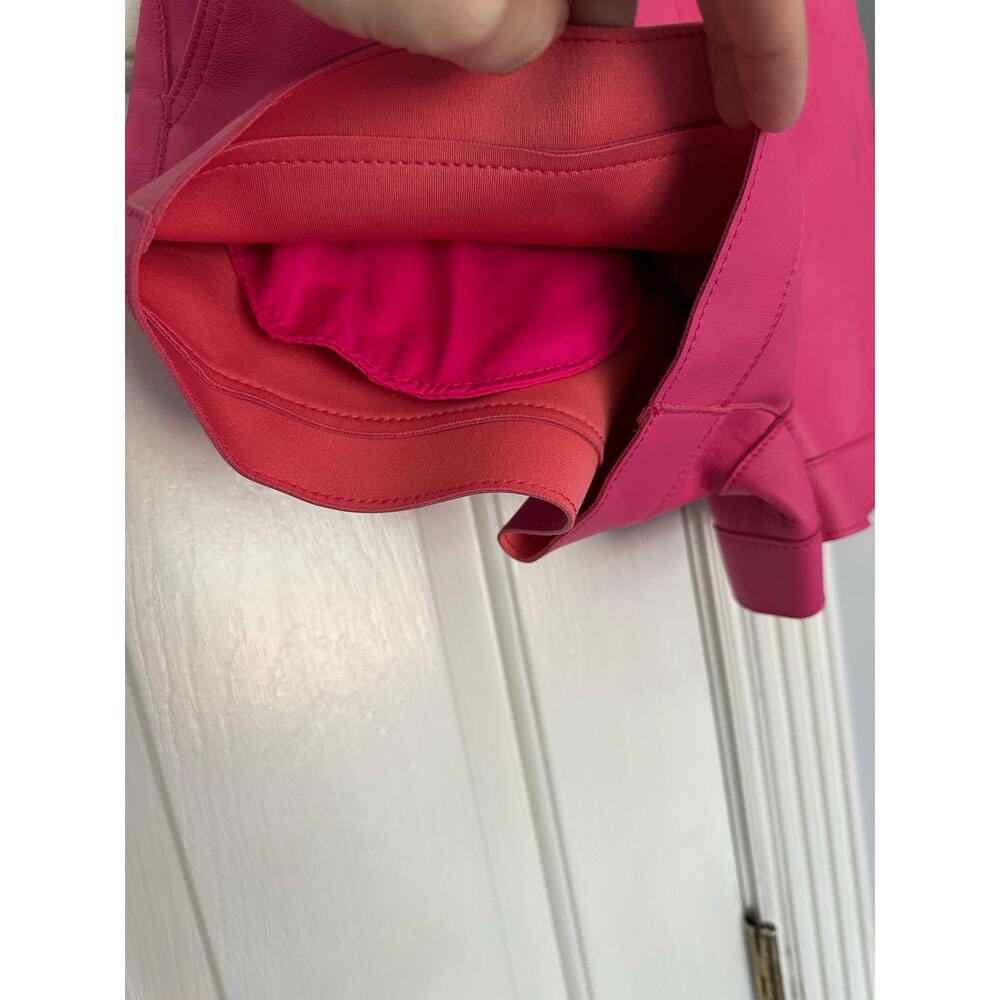 NWT Lisa Maree Sierra Leather Shorts Hot Pink Buttery Soft (Style Worn on TV) - Picture 6 of 11